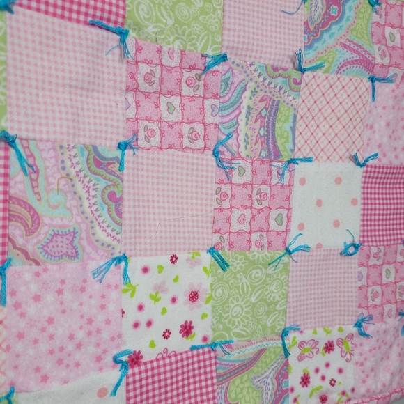 Patchwork Baby Doll Quilt 18 Inch Doll Handmade Heirloom Quality - Picture 6 of 7
